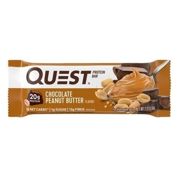 Inlocuitor de Masa - Baton Proteic, Quest Protein Bar, cu Aroma de Ciocolata si Unt de Arahide, 60g Inlocuitor de Masa - Baton Proteic, Quest Protein Bar, cu Aroma de Ciocolata si Unt de Arahide, 60g