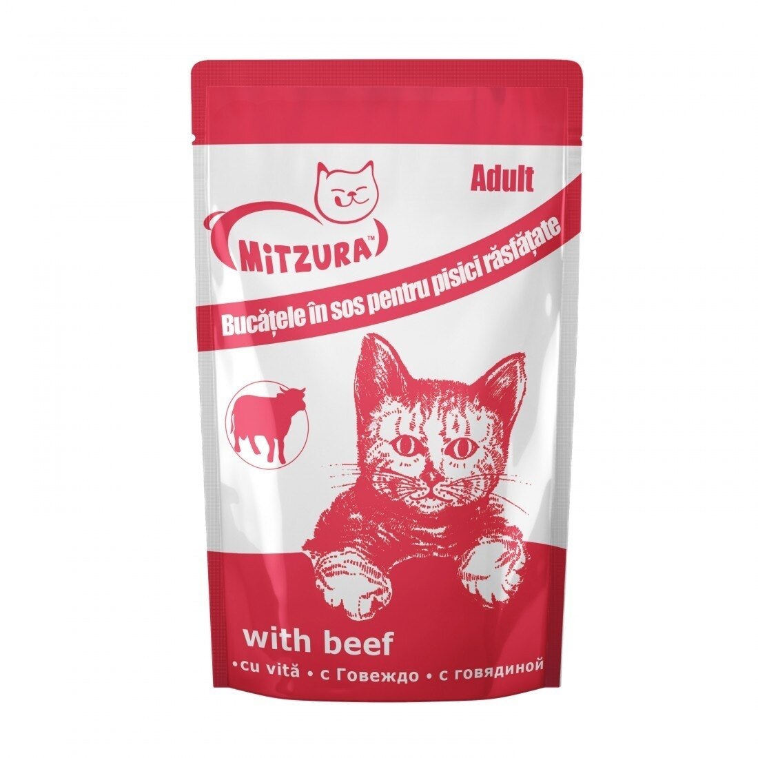 Hrana umeda pentru pisici, Mitzura cu Vita, set 10 x 100g