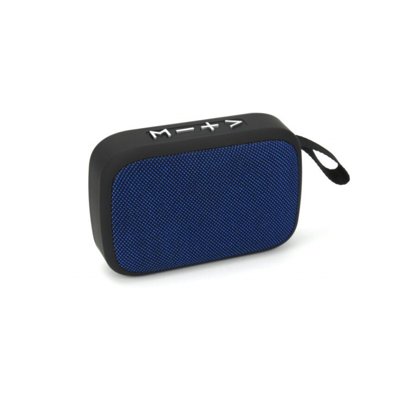 Boxa Portabila, Putere 2.5W, Compacta si Ergonomica, Dimensiuni Reduse, Bluetooth, USB, TF Card, Radio FM, Albastru