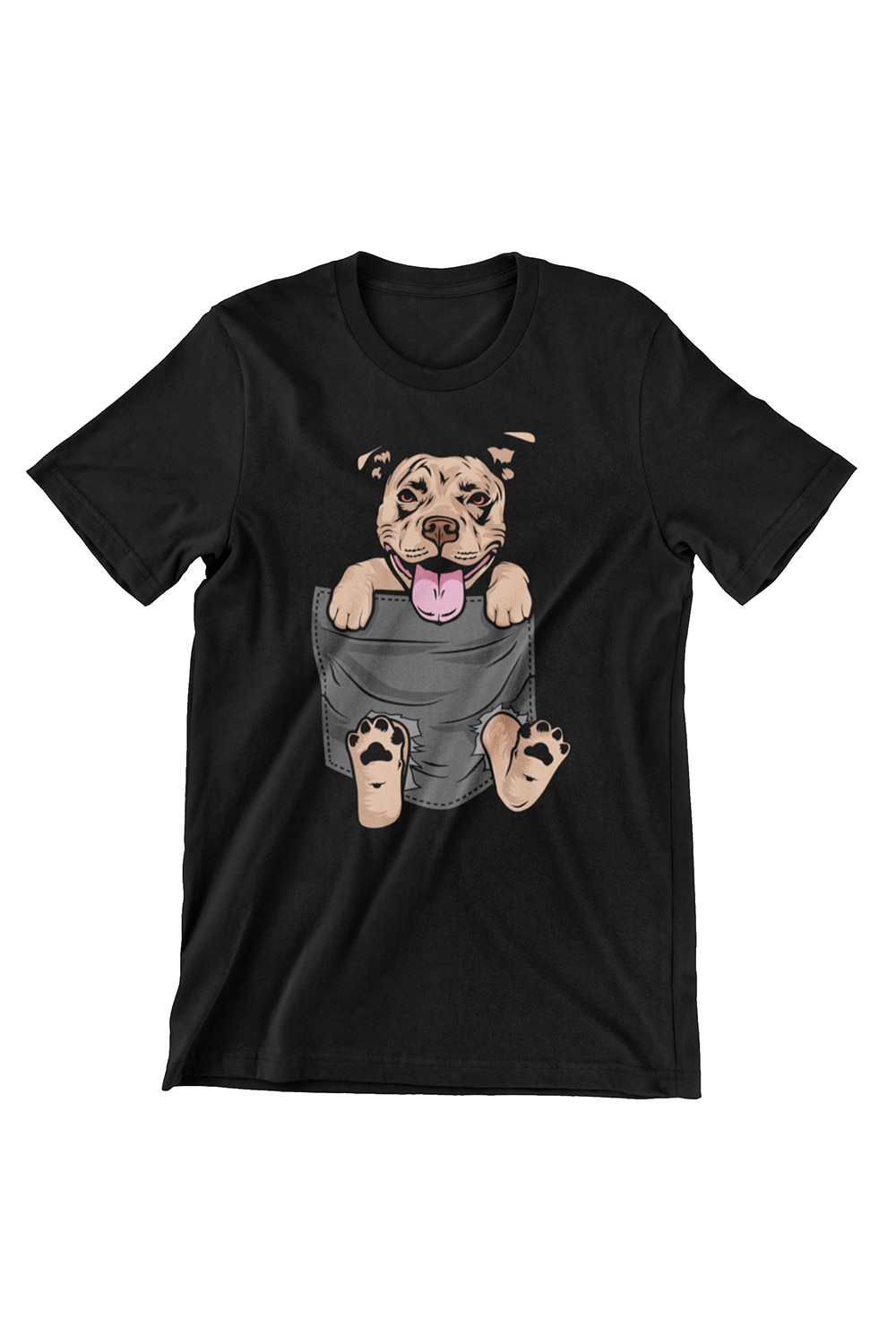 Női kutyák póló, Pitbull zsebben, fekete, XS - eMAG.hu
