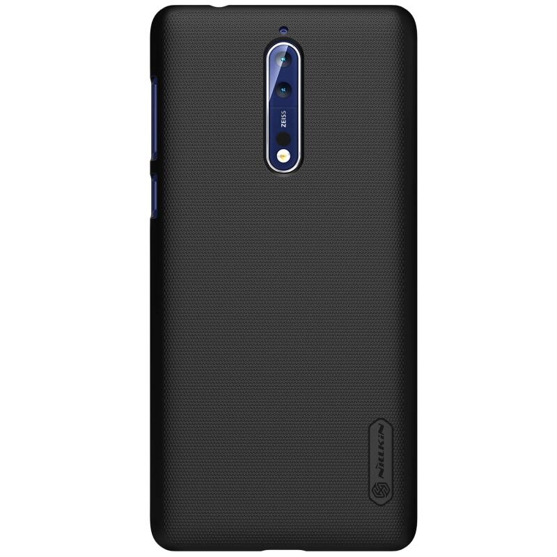 Husa pentru Nokia 8 - plastic slim, mat, texturat, flexibil, protectie spate - Nillkin Frosted iShield, Neagra