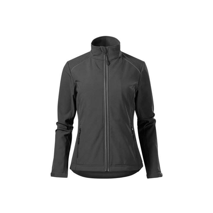 Дамско яке Malfini, Valley, softshell, non-breathable, водоустойчиво, Сив металик