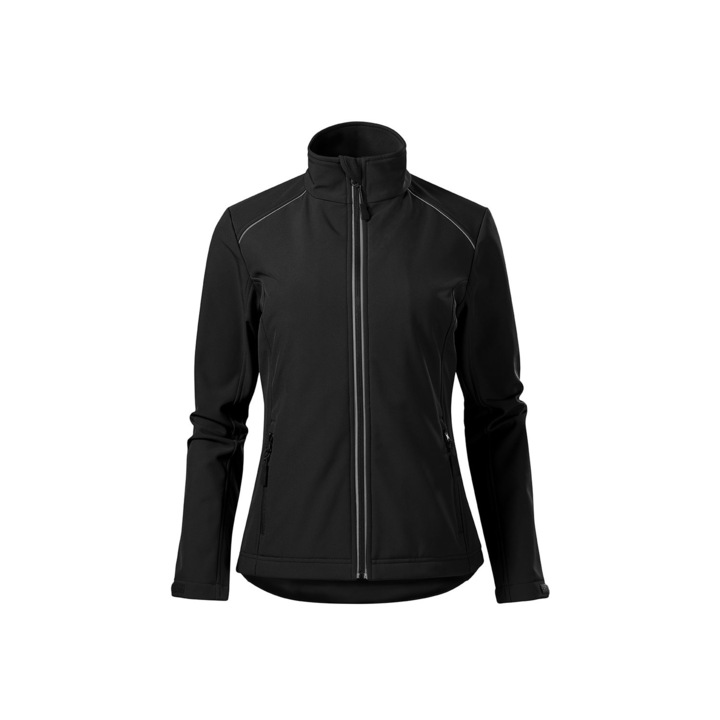 Дамско яке Malfini, Valley, softshell, non-breathable, водоустойчиво, Черен
