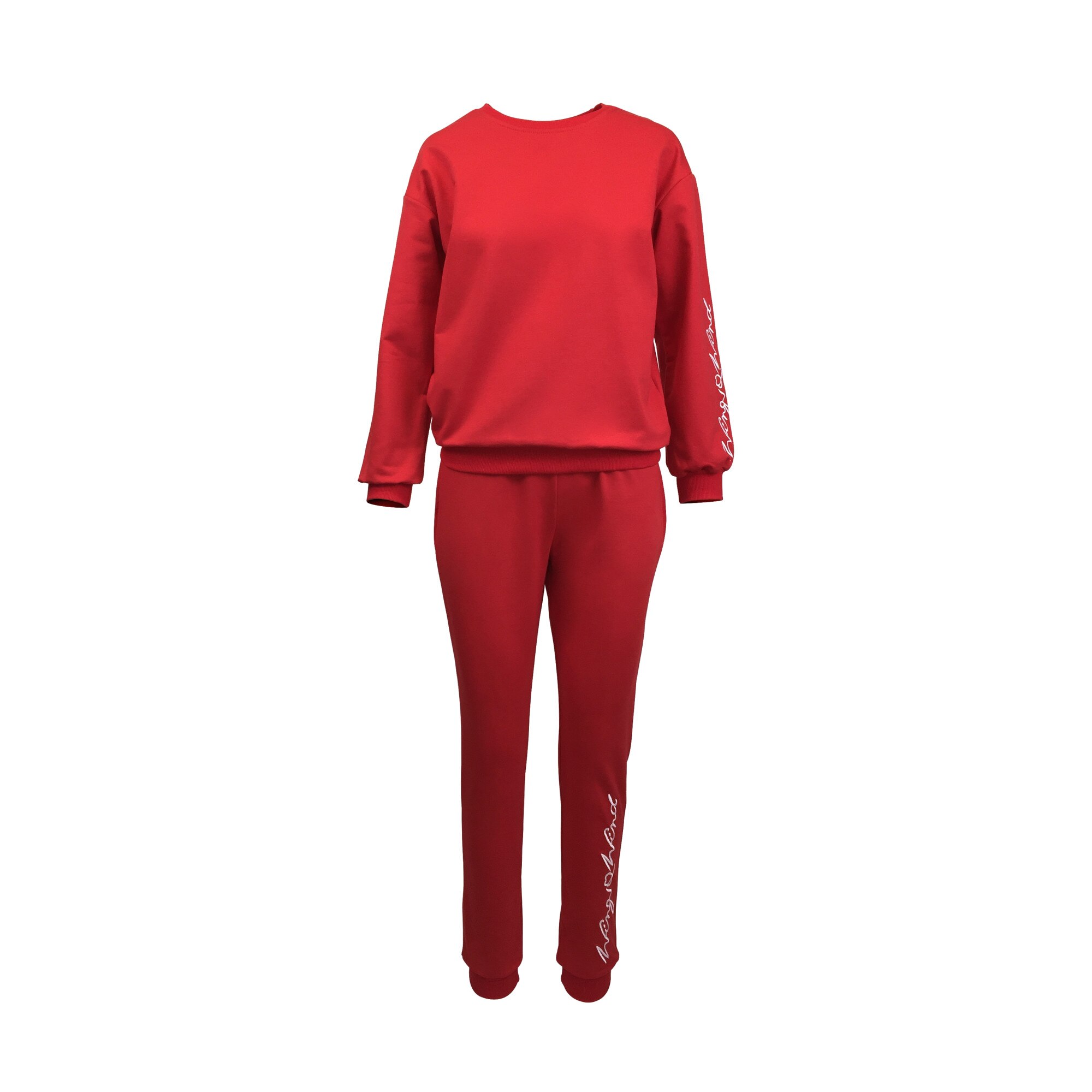 Trening dama, UNIVERS FASHION, culoare rosu cu imprimeu 'Wing Wind'