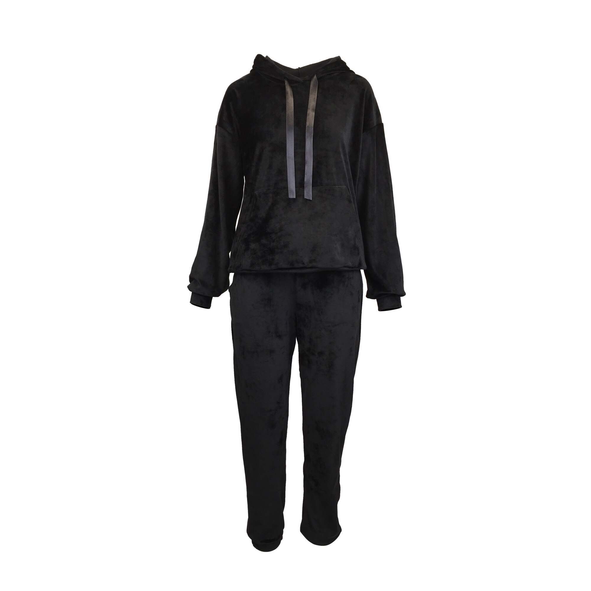 Trening dama, UNIVERS FASHION, catifelat, culoare neagra, marime S