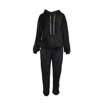 Trening dama, UNIVERS FASHION, catifelat, culoare neagra, marime S Trening dama, UNIVERS FASHION, catifelat, culoare neagra, marime S