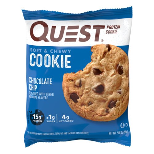 Inlocuitor de Masa - Biscuite Proteic, Quest Protein Cookie, cu Aroma de Bucati de Ciocolata, 59g
