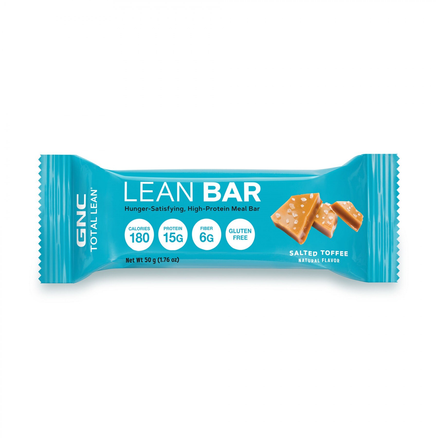 Inlocuitor de Masa - Baton Dietetic, GNC Total Lean Lean Bar, cu Aroma de Caramel Sarat, 50g