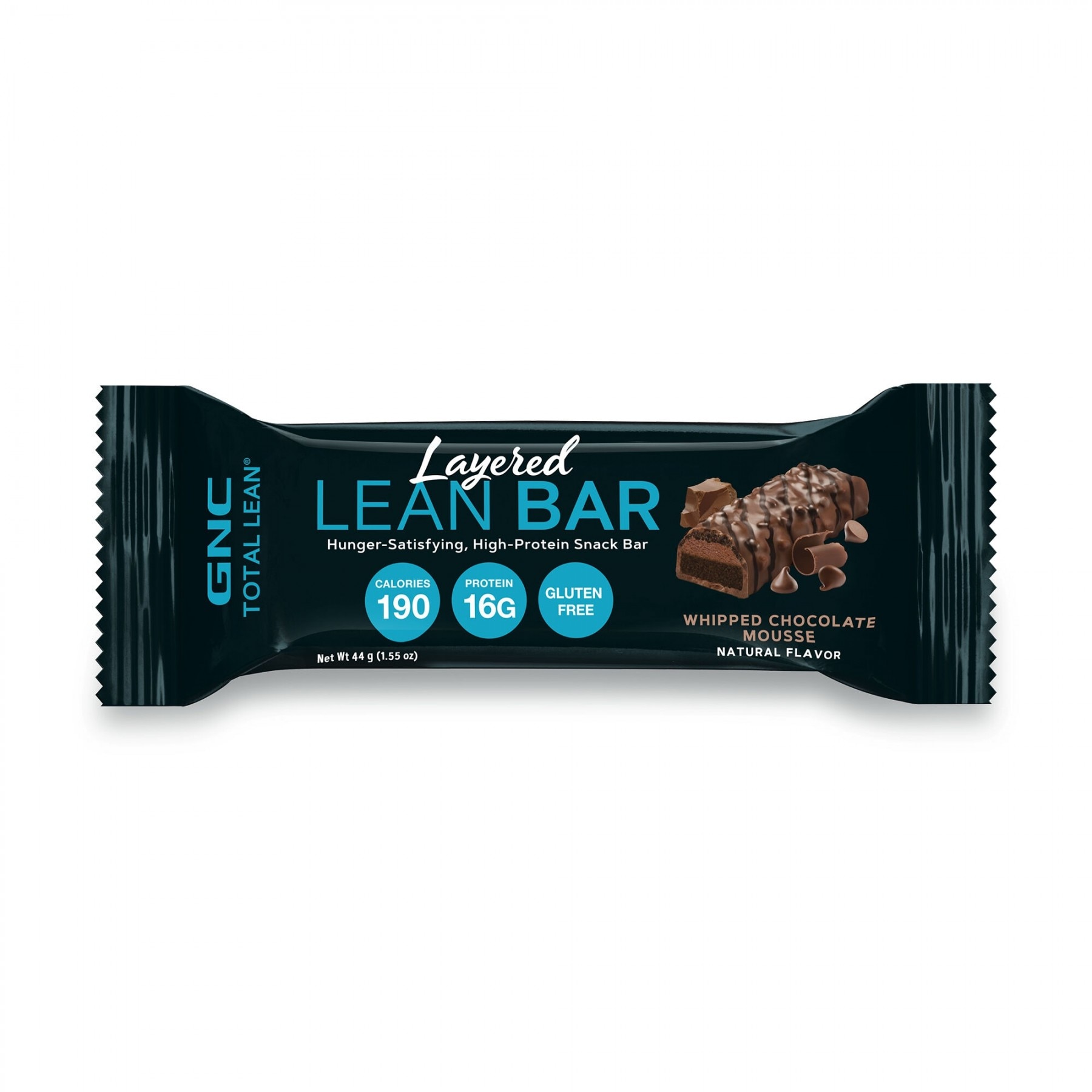 Inlocuitor de Masa - Baton Dietetic, GNC Total Lean® Layered Lean Bar, cu Aroma de Mousse de Ciocolata, 44g