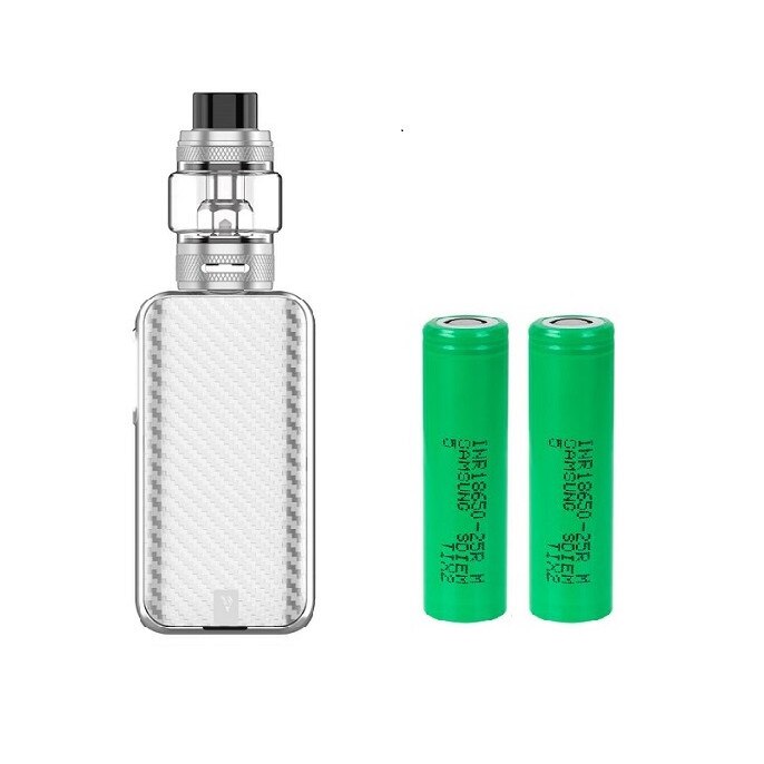 Kit Tigara Electronica Vaporesso Luxe II ,NRG-S ,220W ,8ml ,Silver + 2 Acumulatori Samsung 5000mAh