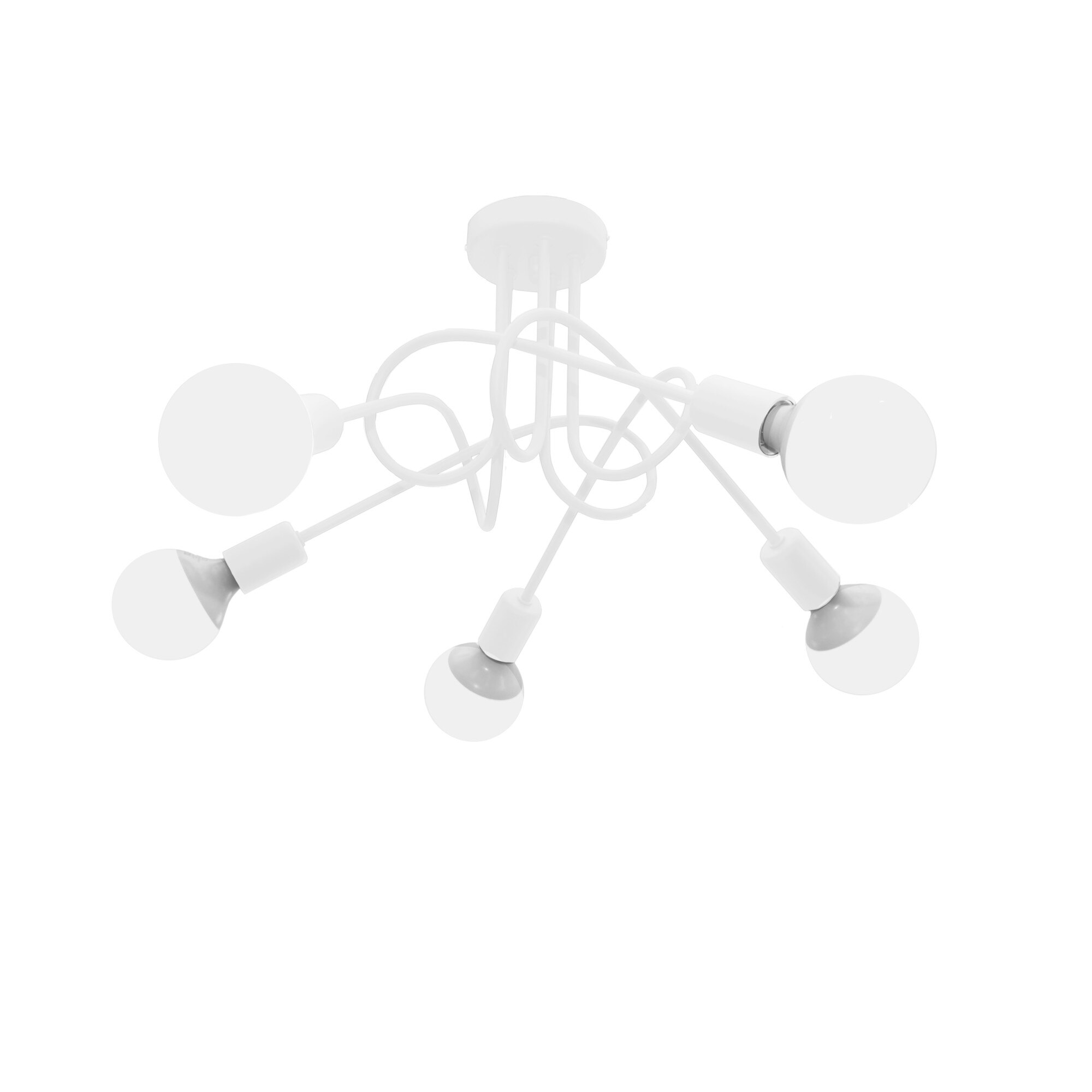 Lustra HELAM, OXFORD, Alb, 5xE27