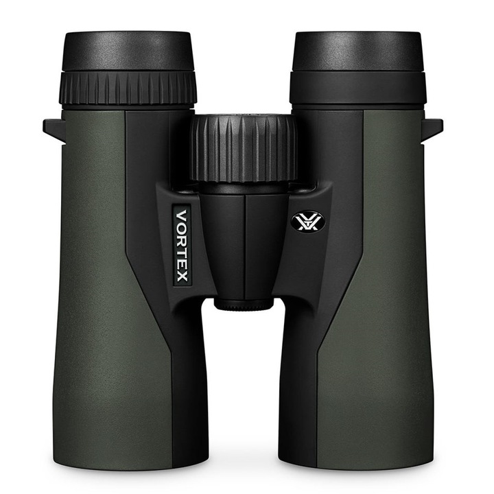 Binoclu Vortex Crossfire HD 8x42, antiaburire, antireflex, corp cauciucat cu aderenta mare, rezistent la impact, impermeabil, 16 x 13 cm, 675 g, verde