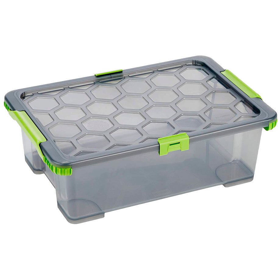 Cutie depozitare ROTHO Mark.B7, Cu capac, Plastic, Transparent, 15 l, 38.5X27.7X15.8 cm