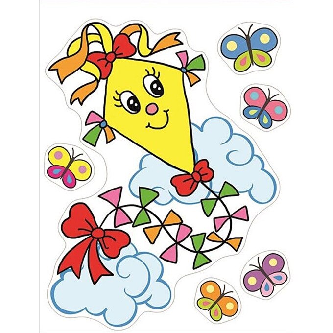 Sticker geam zmeu galben, 42 x 30 cm