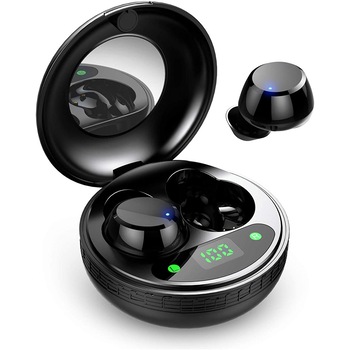 Casti Bluetooth TEAM MOBILE TWS Q16, HiFi, Carcasa de incarcare, Control cu Touch, Oglinda, IPX7, Black Casti Bluetooth TEAM MOBILE TWS Q16, HiFi, Carcasa de incarcare, Control cu Touch, Oglinda, IPX7, Black