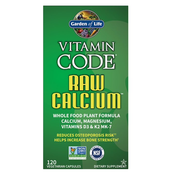 Supliment alimentar Garden of life Calciu RAW, 120 capsule