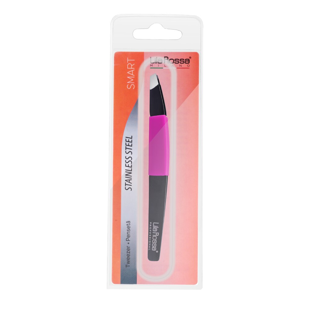 Penseta Lila Rossa, Smart, din otel inoxidabil, varf plat, model LRS-103P