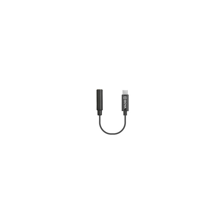 Cablu adaptor audio Boya BY-K4 USB Type-C Male la Jack TRS 3,5 mm Female