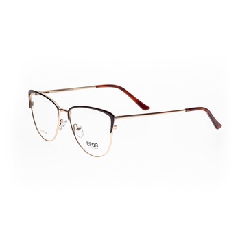 Rame ochelari, Efor, dama, metal inoxidabil, negru si auriu, 8013 c3 Rame ochelari, Efor, dama, metal inoxidabil, negru si auriu, 8013 c3