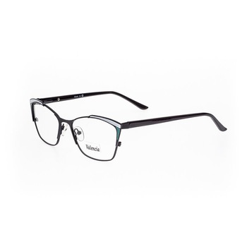 Rame ochelari, Valencia, dama, metal inoxidabil, negru si verde, V 32136 c2 Rame ochelari, Valencia, dama, metal inoxidabil, negru si verde, V 32136 c2