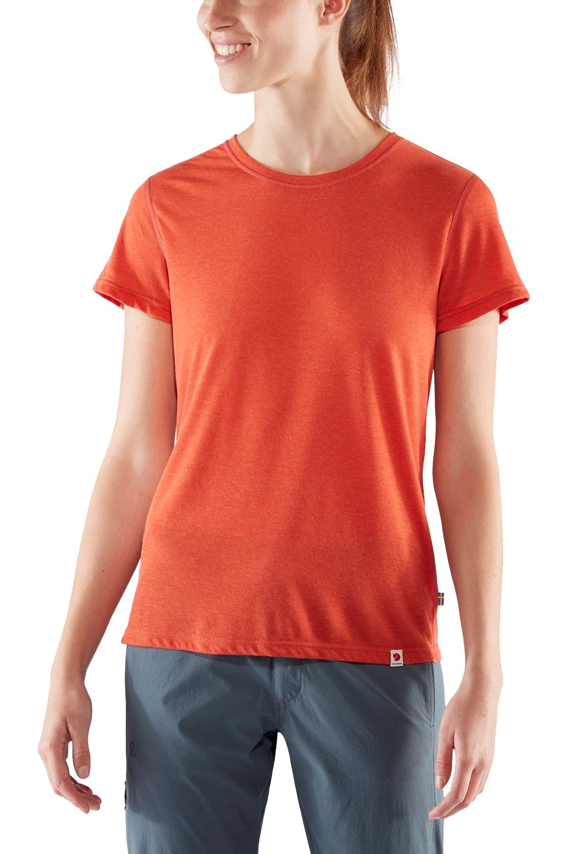 Tricou pentru dama Fjallraven High Coast Lite T-shirt W, Portocaliu, S