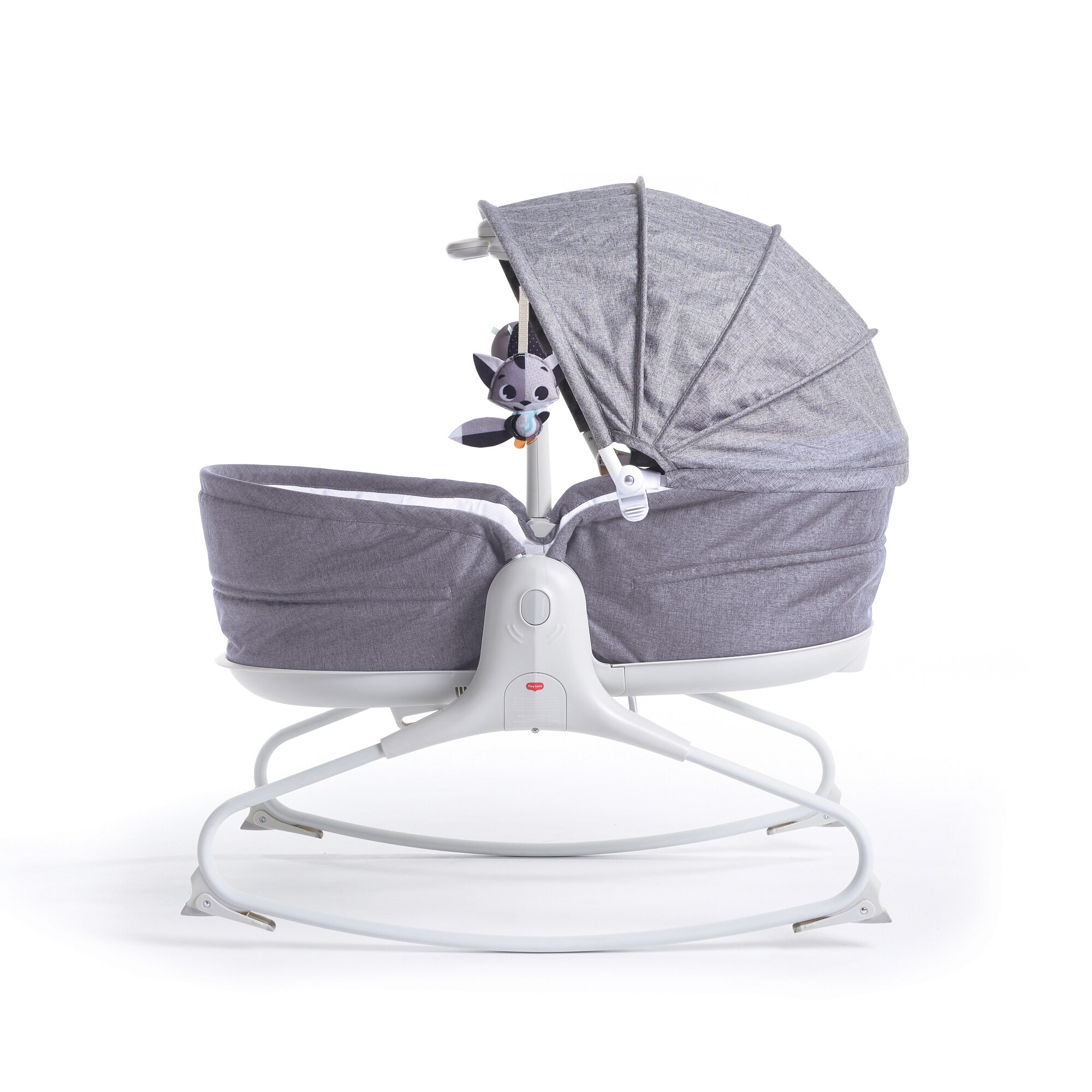 Sezlong 3 in 1, Tiny Love, Cozy Rocker Napper, 0 luni plus, Gri/Alb