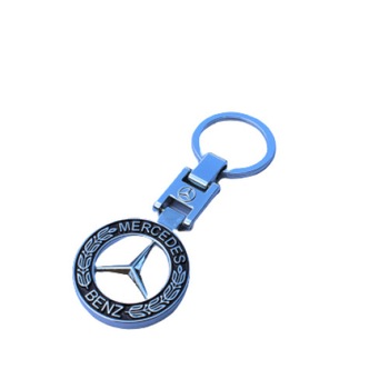 Breloc logo Mercedes, cromat, multicolor Breloc logo Mercedes, cromat, multicolor