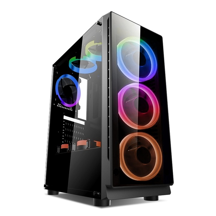 Sistem PC Gaming AMD Ryzen 5 3600, RAM 16GB, NVIDIA GeForce GTX 1650, SSD 512GB m.2, Windows 10 Pro