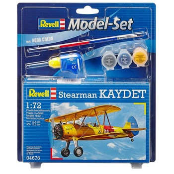 Aeromodele de construit Revell, Set Stearman Kaydet, 29 piese Aeromodele de construit Revell, Set Stearman Kaydet, 29 piese