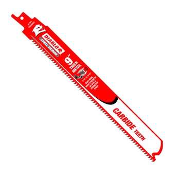 Set 5 panze pentru fierastrau sabie, Diablo DS0908CF, 8TPI, 228mm, Carbide Teeth, taiere metal Set 5 panze pentru fierastrau sabie, Diablo DS0908CF, 8TPI, 228mm, Carbide Teeth, taiere metal
