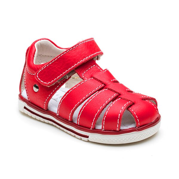 Sandale Kidopo Kido piele 2020, Rosu capsuna