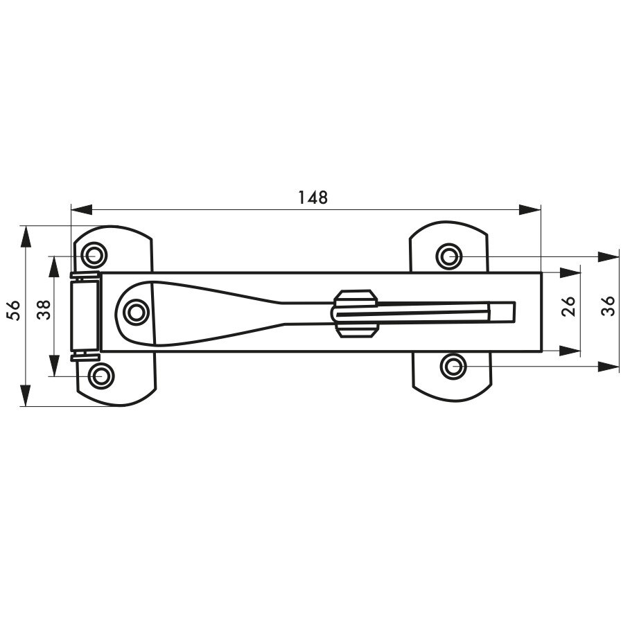 Предпазна врата с тахометр, за частично отваряне, хром - eMAG.bg