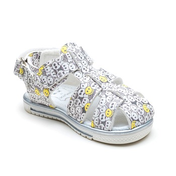 Sandale Kidopo EASY STEP, Alb Gri Sandale Kidopo EASY STEP, Alb Gri