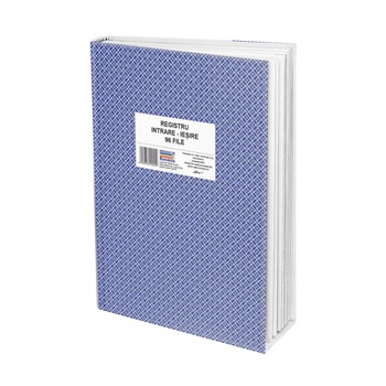 Registru intrare iesire A4 coperta carton caserat Registru intrare iesire A4 coperta carton caserat