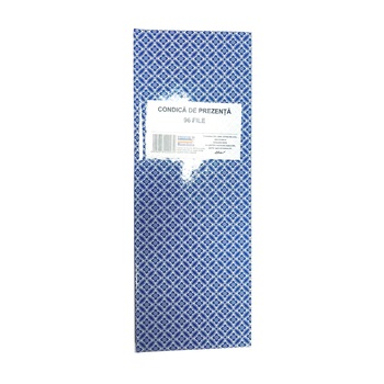 Condica de prezenta 1/2 A4 coperta carton caserat Condica de prezenta 1/2 A4 coperta carton caserat