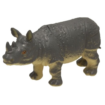Figurina rinocer 12 cm Unikatoy 236019-5, Gri Figurina rinocer 12 cm Unikatoy 236019-5, Gri