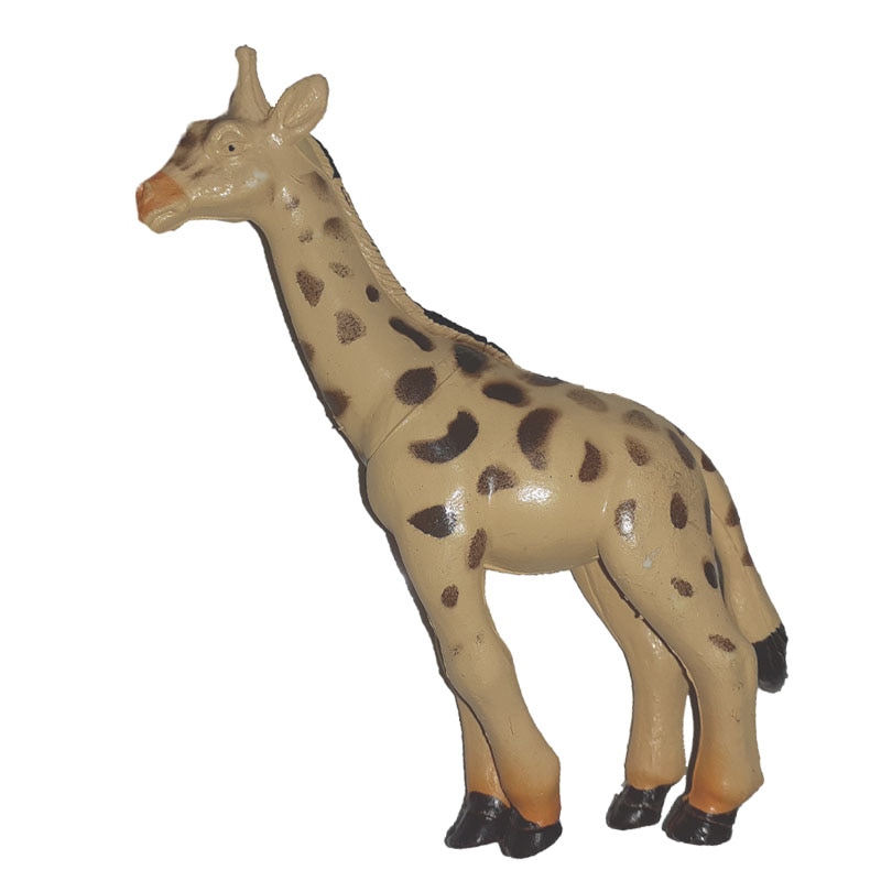 Figurina girafa 10 cm Unikatoy 243901-1, Crem