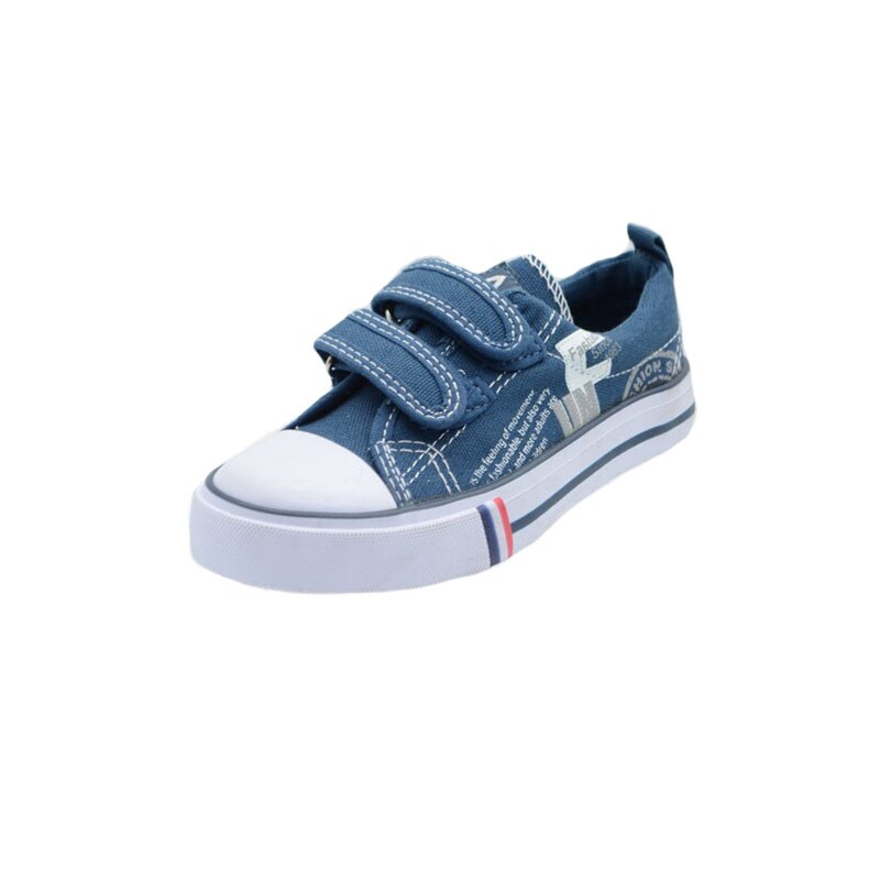 Tenisi din panza pentru baieti American Club 433/15B, Bleumarin