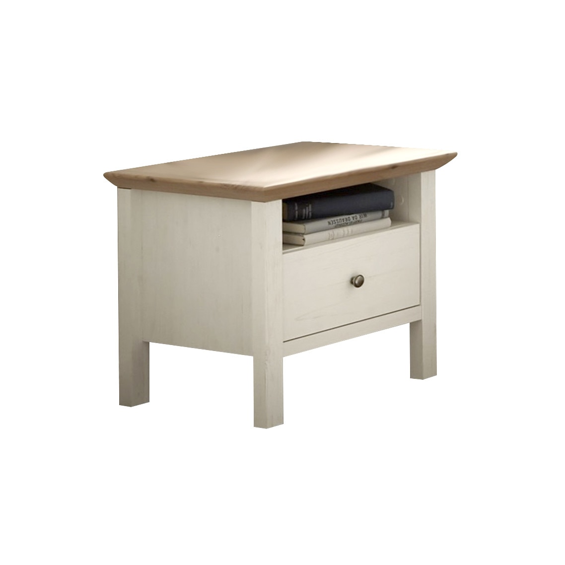 Noptiera Basel, 50x50x48 cm, PAL, Alb