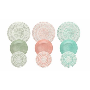 Serviciu de masa 18 piese Metropolis Gipsy Soft, Tognana, portelan, multicolor Serviciu de masa 18 piese Metropolis Gipsy Soft, Tognana, portelan, multicolor