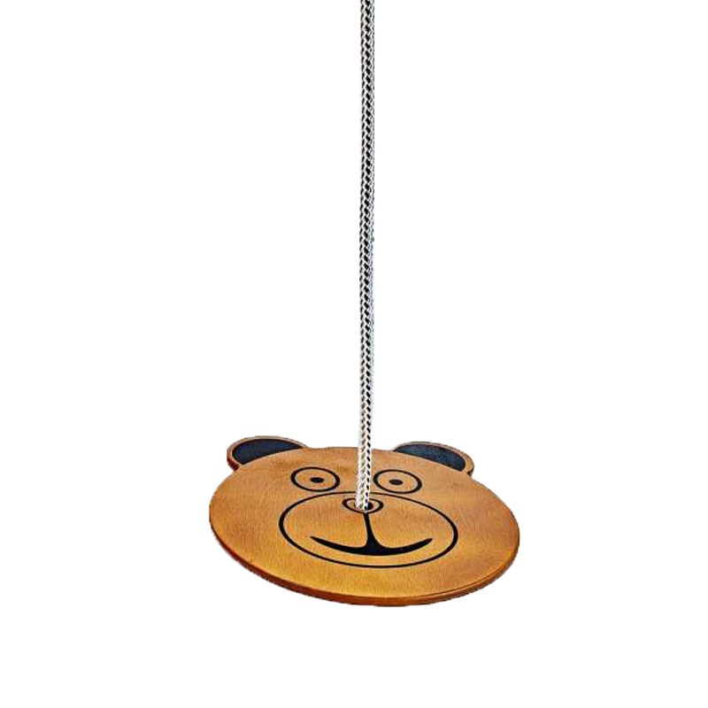 Leagan din lemn cu franghie pentru copii Mini Junior 504073, Maro