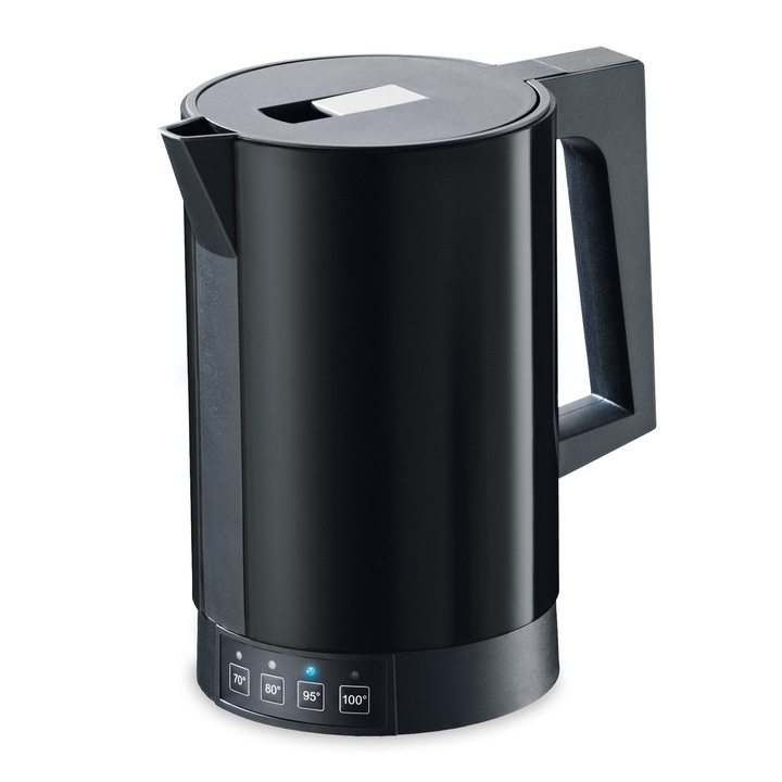 Fierbator electric Wilfa WSDK-2000B, 2400 W, 1,25 l, negru, functie de mentinere a temperaturii, dublu perete