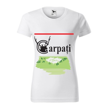 Tricou basic femei personalizat, Adler, bumbac, alb , S Carpati Tricou basic femei personalizat, Adler, bumbac, alb , S Carpati