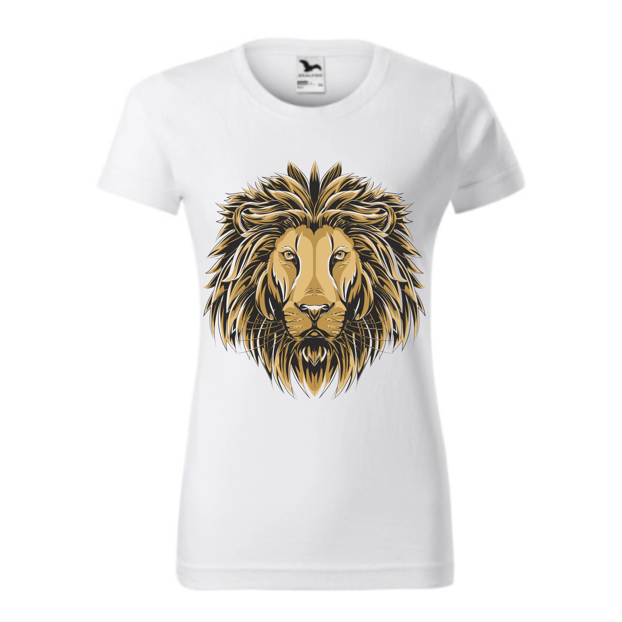 Tricou basic femei personalizat, Adler, bumbac, alb XXL Regele leu