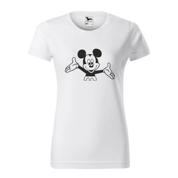 Tricou basic femei personalizat, Adler, bumbac, alb XL Mickey Tricou basic femei personalizat, Adler, bumbac, alb XL Mickey