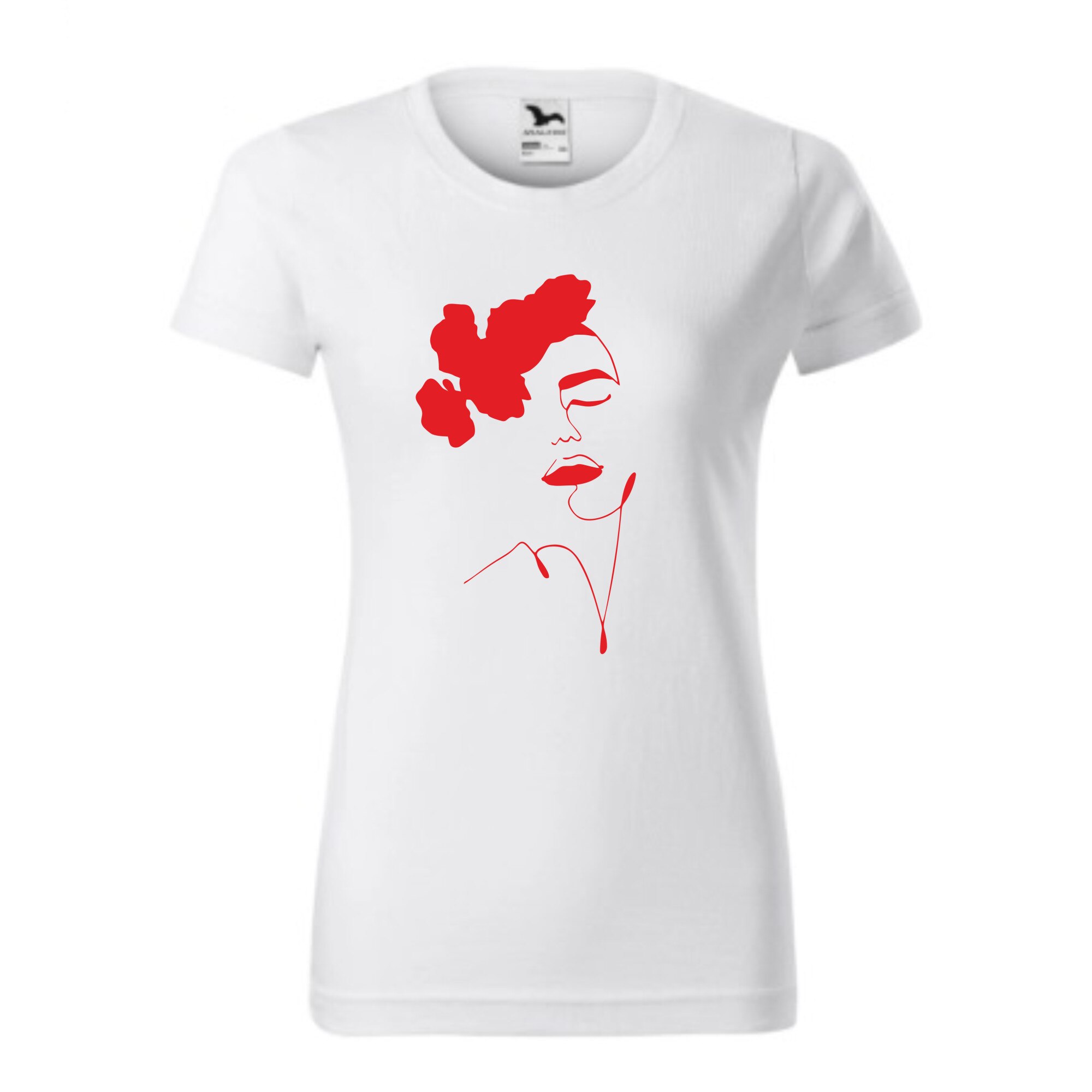 Tricou basic femei personalizat, Adler, bumbac, alb L Dragoste