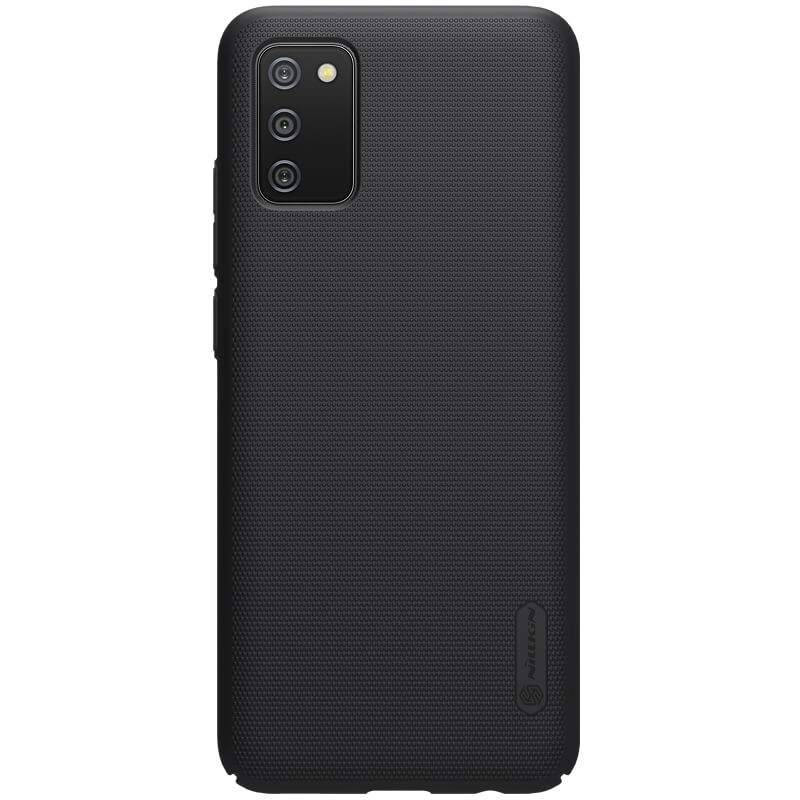 Husa protectie spate din plastic texturat negru, pentru Samsung Galaxy A02s- Nillkin Frosted Shield