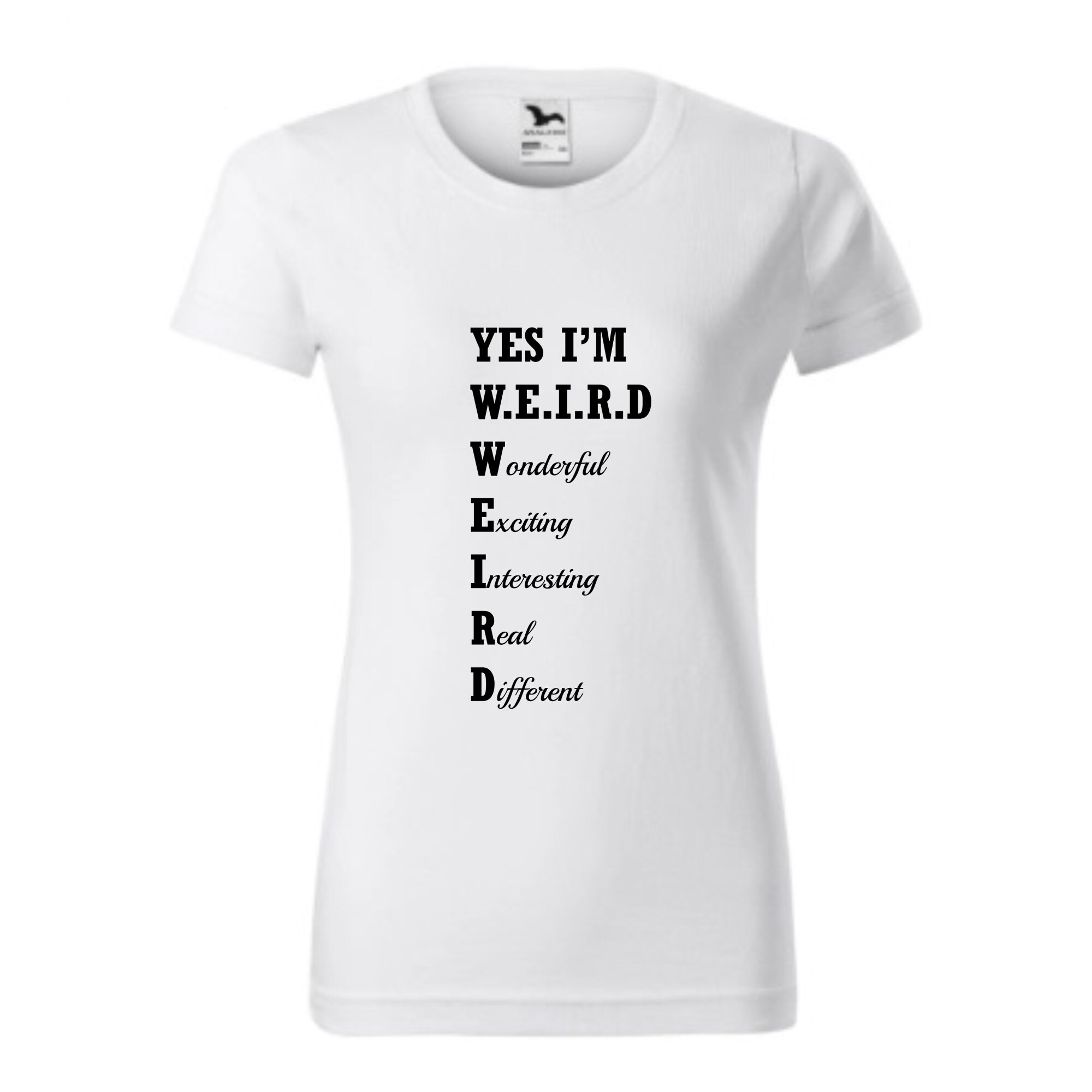 Tricou basic femei personalizat, Adler, bumbac, alb XXL WEIRD