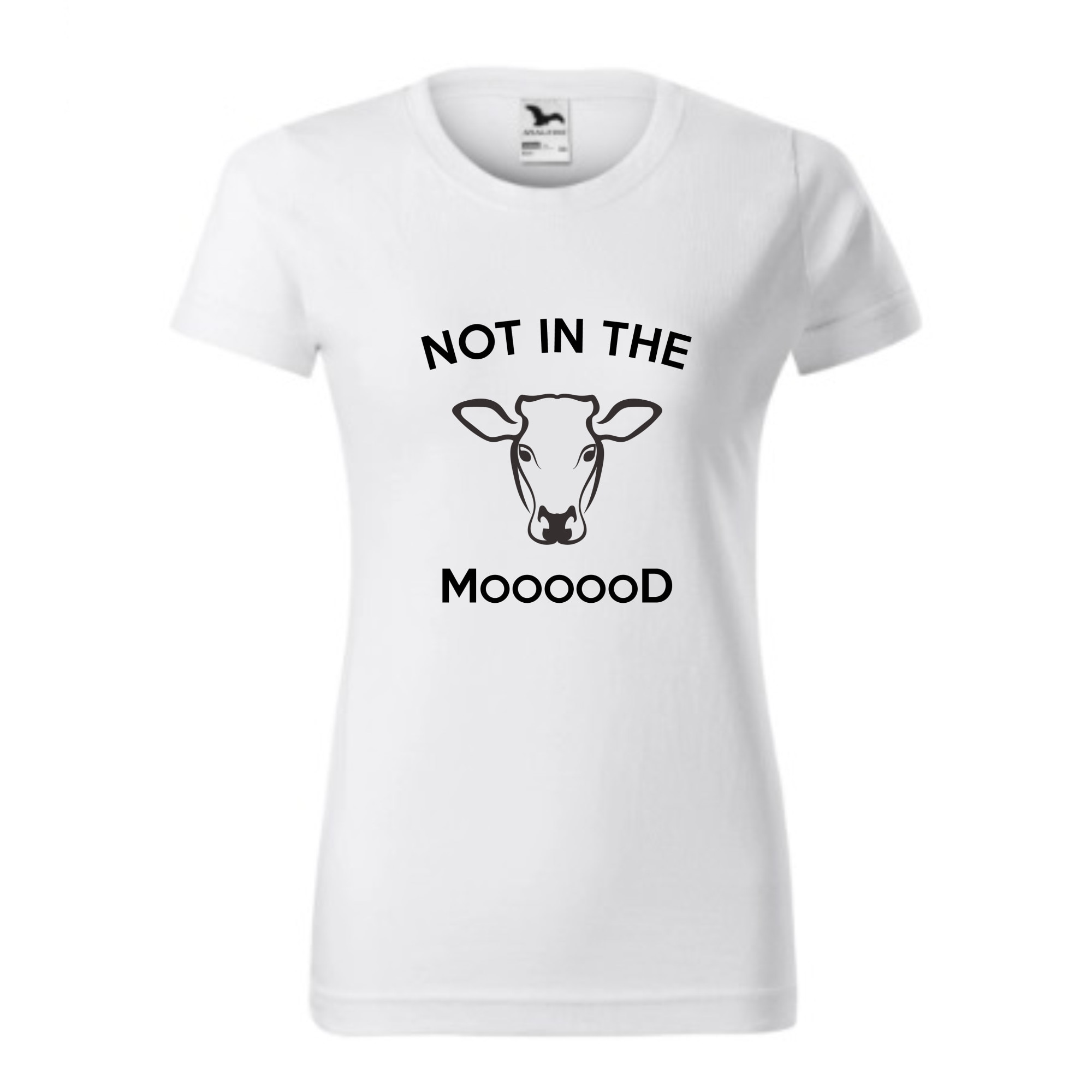 Tricou basic femei personalizat, Adler, bumbac, alb XXL Not in the mood