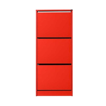 Pantofar Adore, 3 compartimente, capacitate 14 perechi incaltaminte, Rosu, 51x119x26 cm Pantofar Adore, 3 compartimente, capacitate 14 perechi incaltaminte, Rosu, 51x119x26 cm